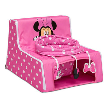 Delta Children Minnie Mouse Fabric Sit & Play Portable Activity Seat in Pink