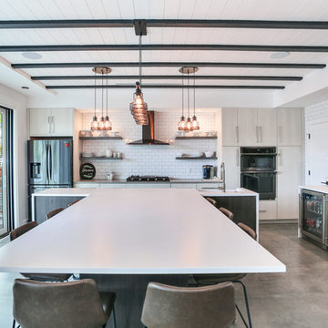 Downtown Tampa, Contemporary Industrial Style Family Home