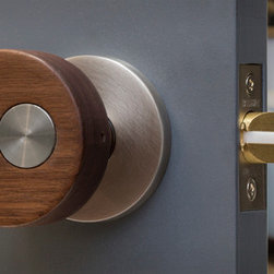 ModKnobs.com Walnut Pivot Doorknob Set - Doorknobs