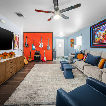 Living Room to Entryway Perspective