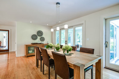 Dining room - transitional dining room idea in Boston