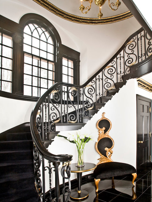 Black And White Staircase Ideas Houzz