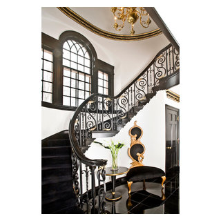 Foyer - Eclectic - Staircase - Cleveland - by Cynthia J. Hoffman ...