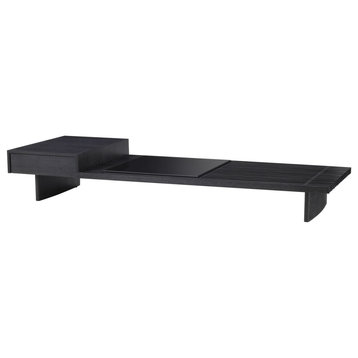 Charcoal Gray Oak Coffee Table | Eichholtz The Crest
