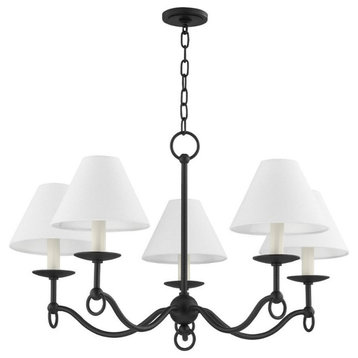 5 Light Chandelier-17 Inches Tall and 30.25 Inches Wide - Chandelier