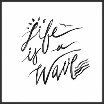 "Life is a wave", Decorative Wall Art, 41.75"x41.75"