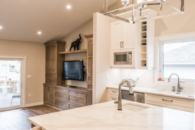 Inspiration for a contemporary home design remodel in Calgary