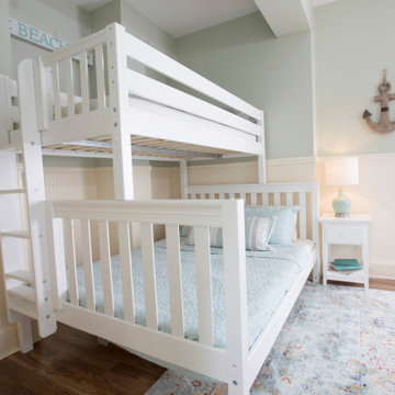 Twin XL over Queen Bunk bed for a Beach Cottage