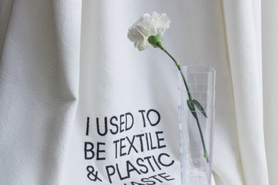 Telas recicladas para cortinas 'Upcycled textiles' by Equipo DRT