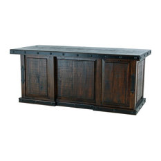 High End Desks Houzz Burleson Home Furnishings Old World Rustic Gran Hacienda Executive File Desk Desks And Hutches