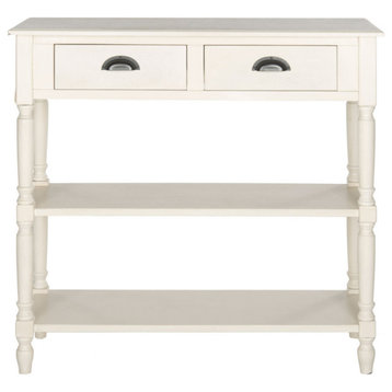 Mae Console Table With Storage White