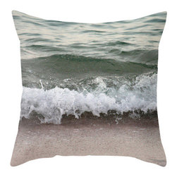 BACK to BASICS - Wave on Beach Pillow Cover, 18x18 - Decorative Pillows