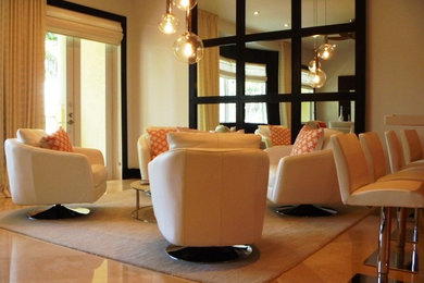 Trendy home design photo in Miami