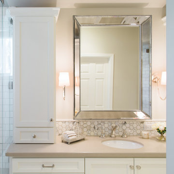 Reminiscent of a European Boutique Hotel Bath