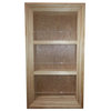 21" Gaines Square Frame In the Wall Spice Rack, 3.5"D