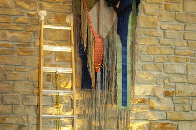 commission fiber wall sculpture installation
