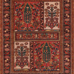 Persian Balouch rug 4'6 X 6'4 - Area Rugs