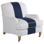 Barclay Butera - Sydney Chair With Brass Caster - The Sydney club chair, a Barclay Butera signature design, is one of the most comfortable and versatile upholstered pieces in the collection.