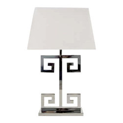 WORLDS-AWAY - Clayton Lamp, Nickel - Table Lamps