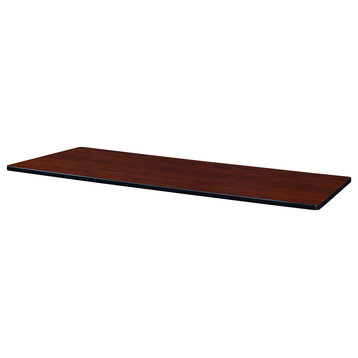 72"x30" Rectangle Laminate Table Top, Cherry/Maple