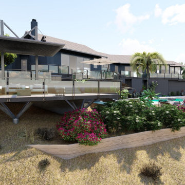 Luxury Monte Sunset Hillside Villa With Multi Levels