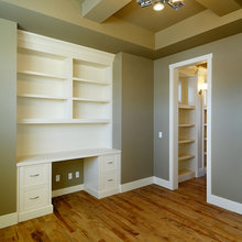 Built in desk/shelves