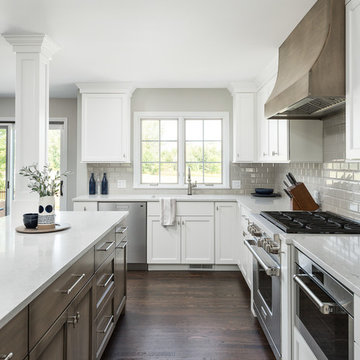 Transitional Kitchen and First Floor Flock Remodel - Naperville