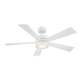 Modern Forms Wynd 52" Indoor/Outdoor Ceiling Fan, Matte White ...