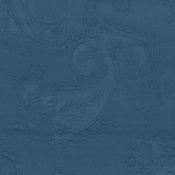 ROTH & TOMPKINS TEXTILES - Serafina Fabric, Indigo, 54''x36'' - Upholstery Fabric