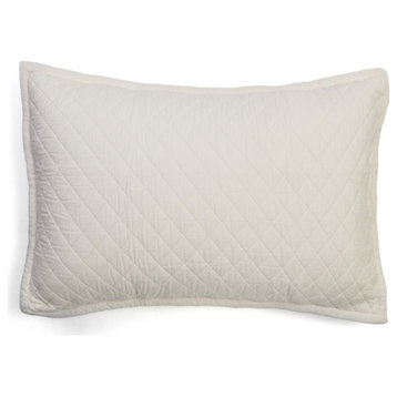 Clay Pillowcase Sham, Ivory, Standard