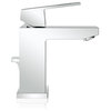Grohe 23 129 A Eurocube 1.2 GPM 1 Hole Bathroom Faucet - Brushed Nickel