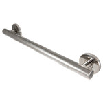 Preferred Bath Accessories - Balance Stainless Steel Grab Bar, 24', 24" - Preferred Bath Accessories, Inc. is known for its innovative products and service excellence. Meticulously designed with the user in mind, the 6000 Balance Collection Decorative Grab Bars are engineered for safety and durability. Installed in your shower, tub, or near the toilet, they can help prevent falls. The strong 304 stainless steel mounting brackets can be secured with multiple screws and allow 0.20" horizontal adjustability for easy installation. Featuring fully-welded 100% stainless steel construction, decorative cover flanges and a beautiful polished finish, the ADA compliant grab bars provide sturdy support without sacrificing style.