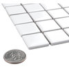 Metro Square Glossy White Porcelain Floor and Wall Tile