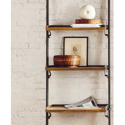 Roost Recycled Teak Leaning Shelf - SKU: F366 - Media Racks And Towers