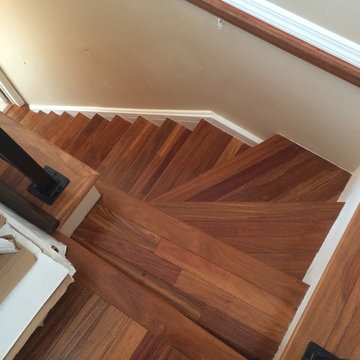 Brazilian teak stairs