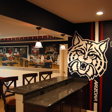 University of Arizona Sports Bar themed Mural by Tom Taylor of Wow Effects