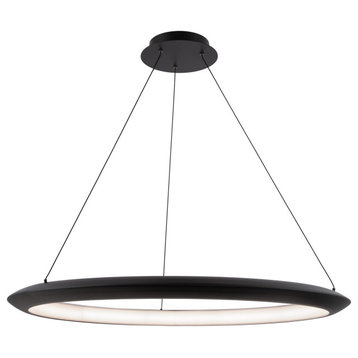 Modern Forms PD-55036 The Ring 36"W LED Suspended Ring Chandelier - Black /