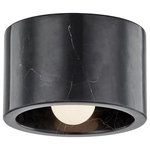 Hudson Valley Lighting - Hudson Valley Lighting 4500-BM-PN Loris - 1 Light Flush/Wall Mount - Bursting with glamour, this radiant wall sconce caLoris 1 Light Flush/ Polished Nickel BlacUL: Suitable for damp locations Energy Star Qualified: n/a ADA Certified: n/a  *Number of Lights: Lamp: 1-*Wattage:40w E12 Candelabra Base bulb(s) *Bulb Included:No *Bulb Type:E12 Candelabra Base *Finish Type:Polished Nickel