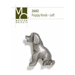 Puppy Left Knob - Cabinet knobs (Antique Brass) 2602 - Cabinet And Drawer Knobs