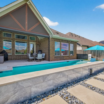 Tiburon • Katy, Texas — Pool, Spa & Raised Water Feature