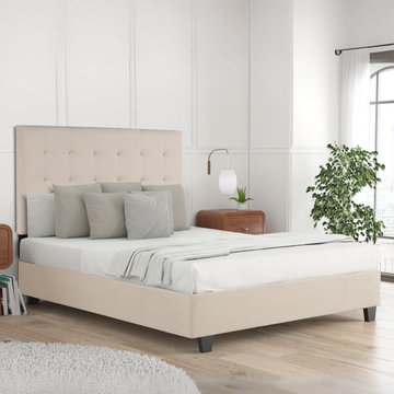 ARBO Upholstered Platform Beds with Headboards