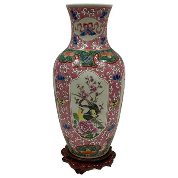 Conisgned 19 Century Antique Chinese Famille Rose Vase