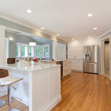 Crisp, clean and bright kitchen addition