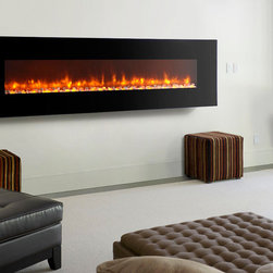 Dynasty 94-Inch Wall Mount Electric Fireplace - Indoor Fireplaces