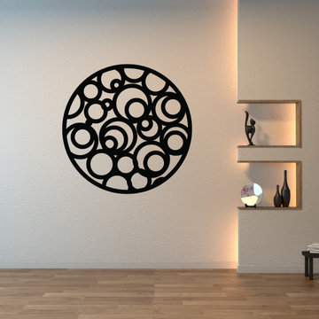 Stylish circle wall art