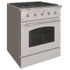 Classico Series 30" All Gas Freestanding Range, Stainless steel With Chrome Trim