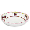 Coupe Bowl Deruta Majolica Orvieto Rooster Round Shallow Red Ceramic