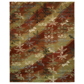 Madison Hand-Tufted Rug, Scarlet and Sand, 2'x3'