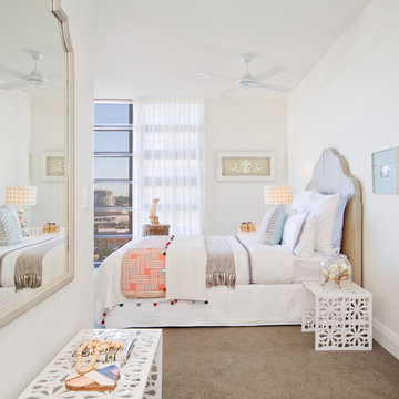 Seaside Dreaming: Pretty in pink contrasted with a classic palette