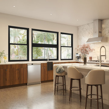 MI Windows and Doors 1600 Series Windows with Black Interior